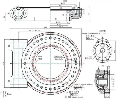 slewing ring bearing diagram